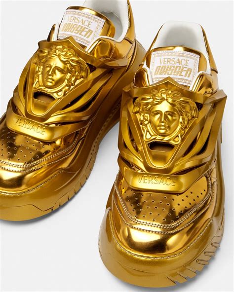 versace gold sneakers|versace sneakers eleganti.